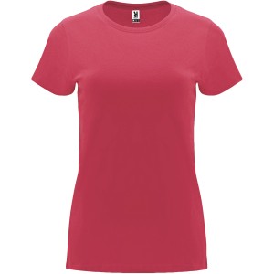 Capri short sleeve women's t-shirt, Chrysanthemum Red (T-shirt, 90-100% cotton)