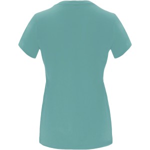 Capri short sleeve women's t-shirt, Dusty Blue (T-shirt, 90-100% cotton)