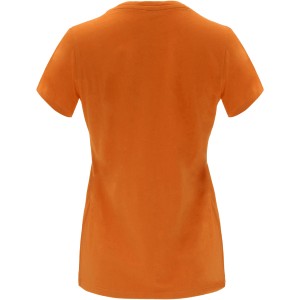 Capri short sleeve women's t-shirt, Orange (T-shirt, 90-100% cotton)