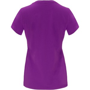 Capri short sleeve women's t-shirt, Purple (T-shirt, 90-100% cotton)