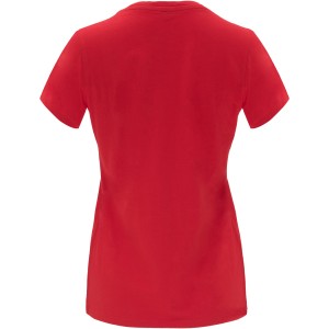 Capri short sleeve women's t-shirt, Red (T-shirt, 90-100% cotton)