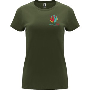 Capri short sleeve women's t-shirt, Venture Green (T-shirt, 90-100% cotton)