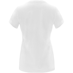 Capri short sleeve women's t-shirt, White (T-shirt, 90-100% cotton)