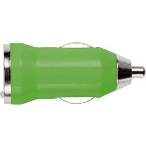 Plastic car power adapter, light green (Car accesories)