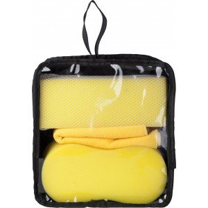 Polyester (600D) car wash set Aaliyah, yellow (Car accesories)
