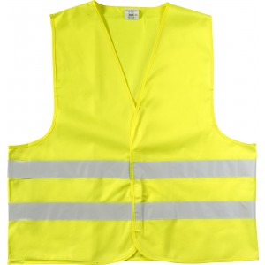 Polyester (150D) safety jacket Arturo, yellow, M (Reflective items)