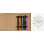 Cardboard drawing set Kora, brown