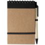 Cardboard notebook Emory, black