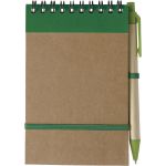 Cardboard notebook Emory, green (5410-04CD)