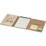 Cardboard writing folder, brown