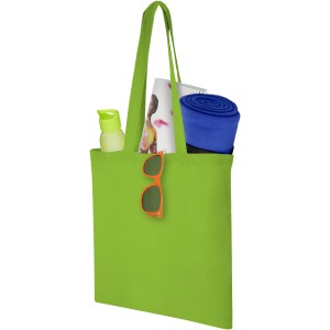 Carolina 100 g/m2 cotton tote bag, Lime (cotton bag)