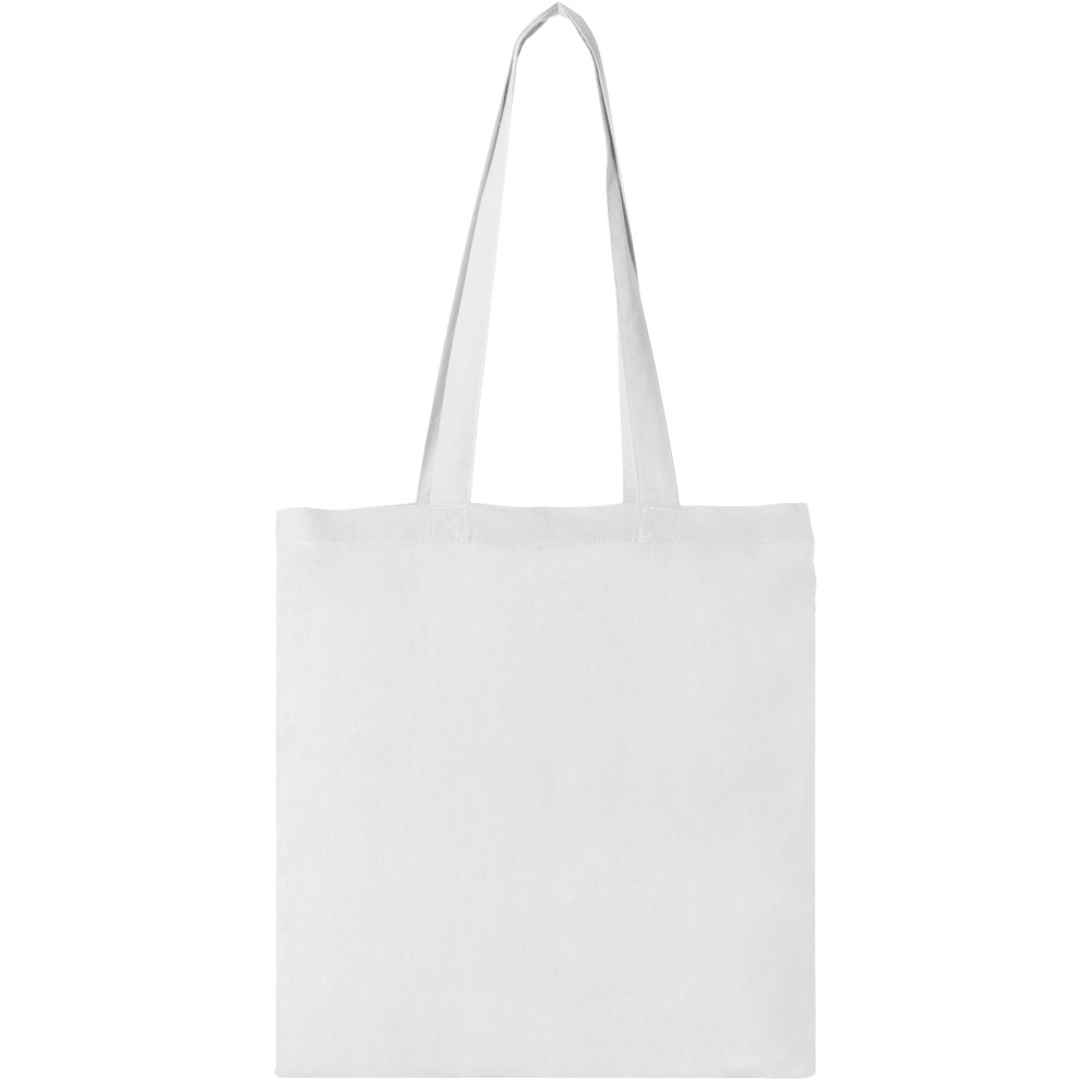 Printed Carolina 100 g/m2 cotton tote bag, White (cotton bag)