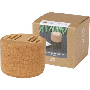 Cerris 5W cork Bluetooth(r) speaker, Natural (Speakers, radios)