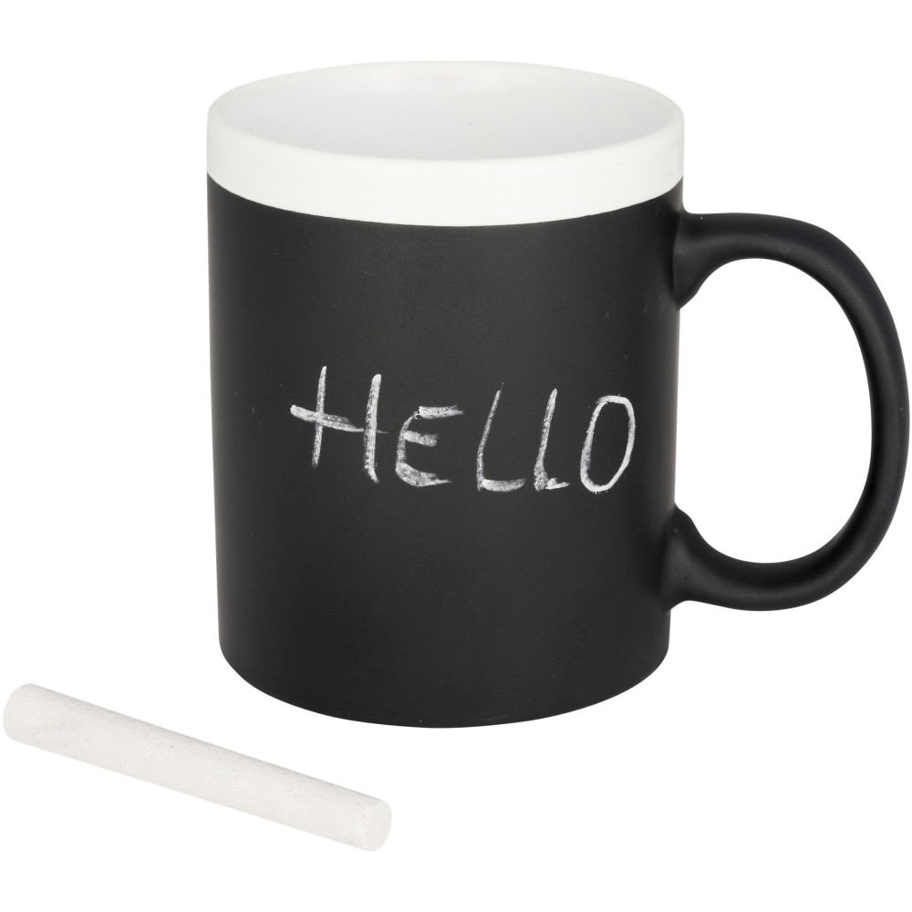 Printed Chalk write mug, White (Mugs) - Reklámajándék.hu Ltd.