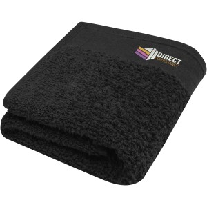 Chloe 550 g/m2 cotton bath towel 30x50 cm, Solid black (Towels)