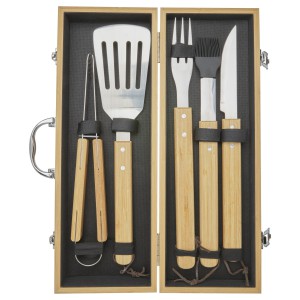 Churras 5-piece BBQ set, Natural (Picnic, camping, grill)