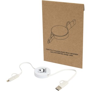 Citala 5-in-1 recycled plastic 90 cm retractable data sync a (Eletronics cables, adapters)