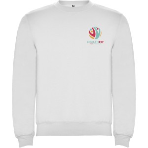 Clasica unisex crewneck sweater, White (Pullovers)