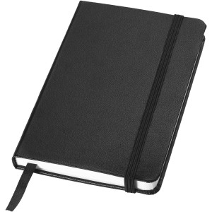 Classic A6 hard cover pocket notebook, solid black