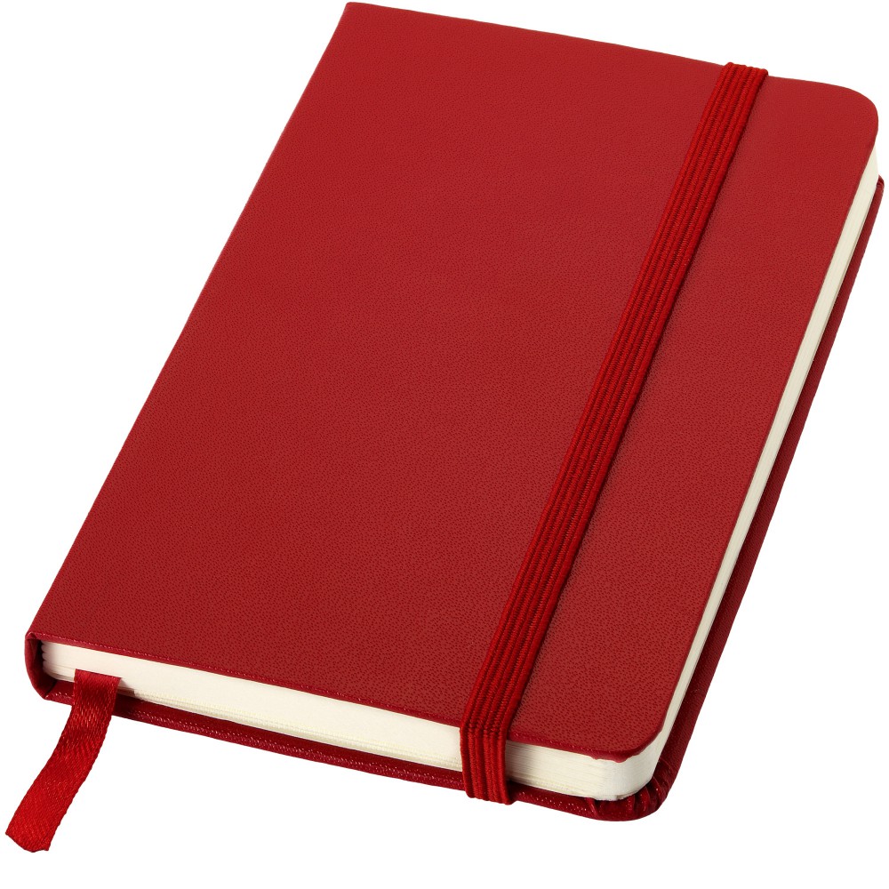 Printed Classic A6 hard cover pocket notebook, Red (Notebooks)