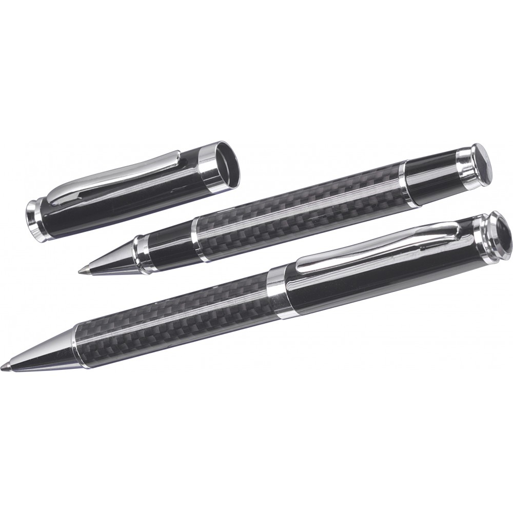 Classic ballpen and rollerball, black (Pen sets) Reklámajándék.hu Ltd.