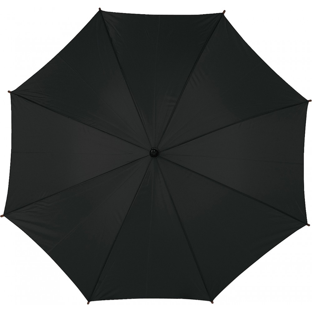 Printed Classic nylon umbrella, black (Umbrellas)