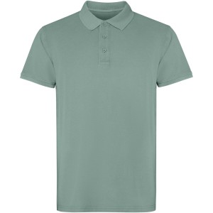 Cobain short sleeve unisex polo, Dark green