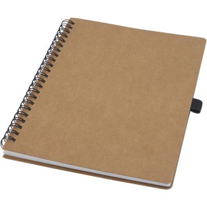 Cobble A5 wire-o recycled cardboard notebook with stone pape