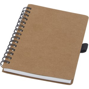 Cobble A6 wire-o recycled cardboard notebook with stone pape