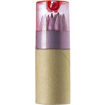 Colour pencils with sharpener, red (2495-08)