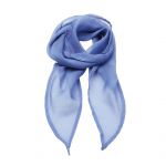 'COLOURS COLLECTION' PLAIN CHIFFON SCARF, Mid Blue, U (PR740MBLU-U)