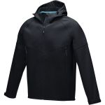 Coltan men's GRS recycled softshell jacket, Solid black (3750499)