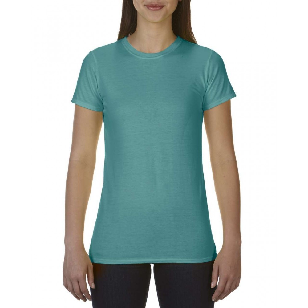 Comfort Colors Ladies Fitted Tee Seafoam L T Shirt 90 100