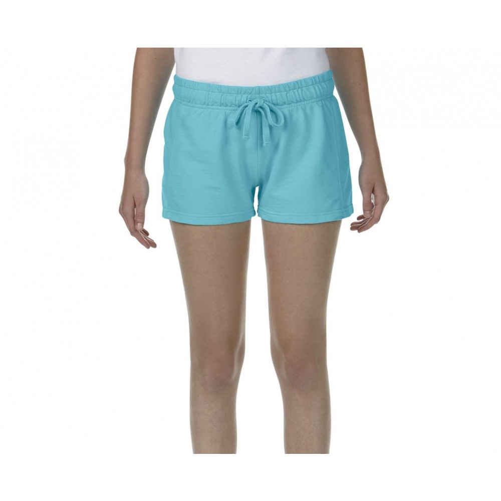 Comfort Colors Ladies French Terry Shorts Lagoon Blue Xl