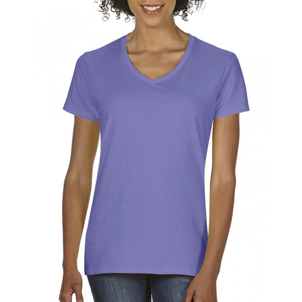 Comfort Colors Ladies V Neck Tee Violet S T Shirt 90 100