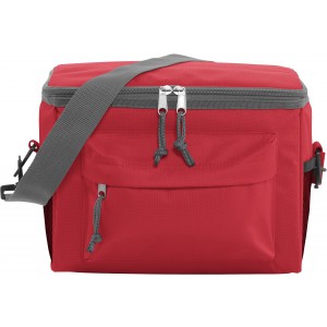 Polyester (600D) cooler bag Joey, red (Cooler bags)
