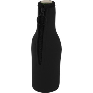 Fris recycled neoprene bottle sleeve holder, Solid black (Cooler bags)