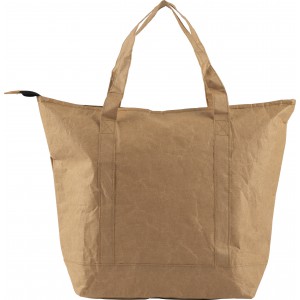 Laminated paper (80 gr/m2) cooler shopping bag Oakley, brown (Cooler bags)