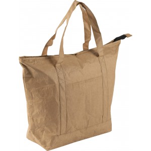 Laminated paper (80 gr/m2) cooler shopping bag Oakley, brown (Cooler bags)