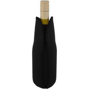 Noun recycled neoprene wine sleeve holder, Solid black (Cooler bags)