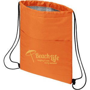 Oriole 12-can drawstring cooler bag, Orange (Cooler bags)