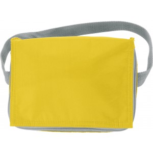 Polyester (420D) cooler bag Cleo, yellow (Cooler bags)