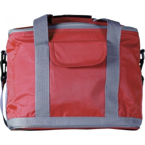 Polyester (420D) cooler bag Juno, red (Cooler bags)