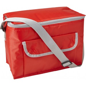 Polyester (420D) cooler bag Nikki, red (Cooler bags)