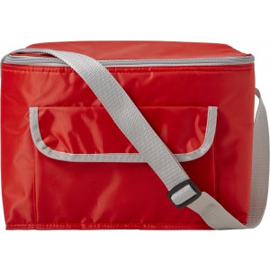Polyester (420D) cooler bag Nikki, red (Cooler bags)