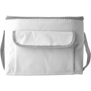 Polyester (420D) cooler bag Nikki, white (Cooler bags)