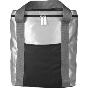 Polyester (420D) cooler bag Theon, black/silver (Cooler bags)