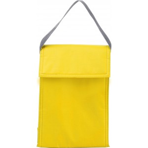 Polyester (420D) cooler/lunch bag Sarah, yellow (Cooler bags)