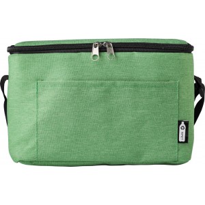 Polyester (600D) and RPET cooler bag Isabella, green (Cooler bags)