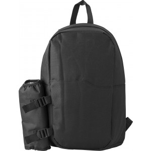 Polyester (600D) cooler backpack Clinton, black (Cooler bags)